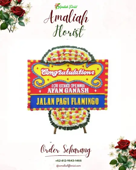 Sewa Papan Bunga Terusan Nunyai